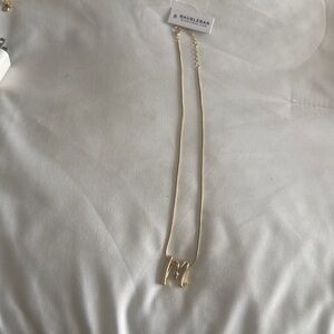 Bauble Bar letter M necklace NWT
